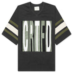 11:11 Football Top - Vintage Black