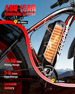Electric Bike for Adults, 26" Fat Tire Ebikes, 48V 15Ah|20Ah