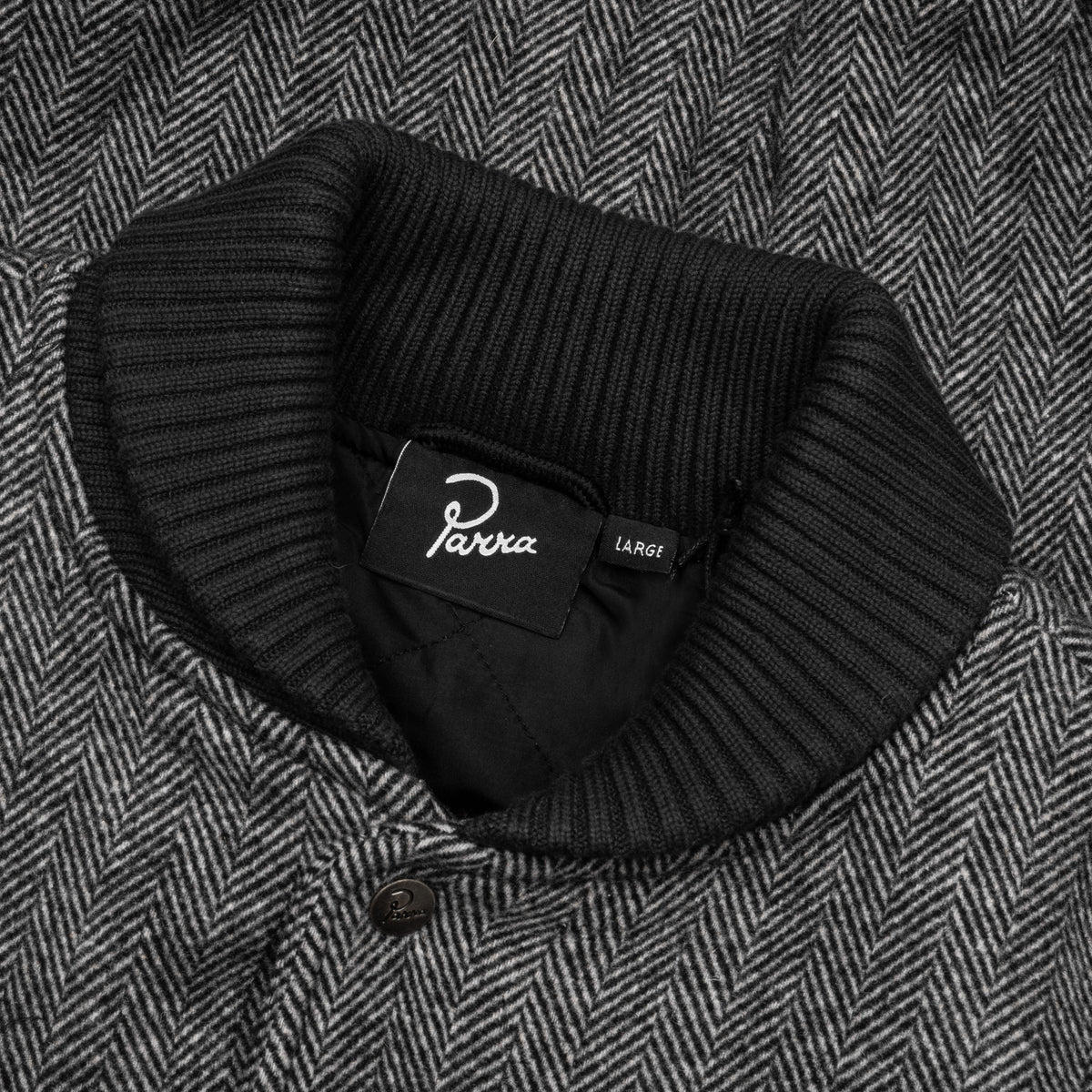 Rounded Par Varsity Jacket - Dark Grey
