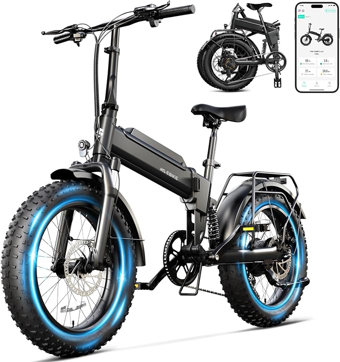 TST Electric Bike for Adults, 2000W Peak Motor E Bike with 48V Removable Battery, 65-120 Miles Range Electric Bicycle, 20 * 4" New All-Terrain Ebike with 7 Speeds, Full Suspension