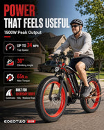 Electric Bike for Adults, 26" Fat Tire Ebikes, 48V 15Ah|20Ah