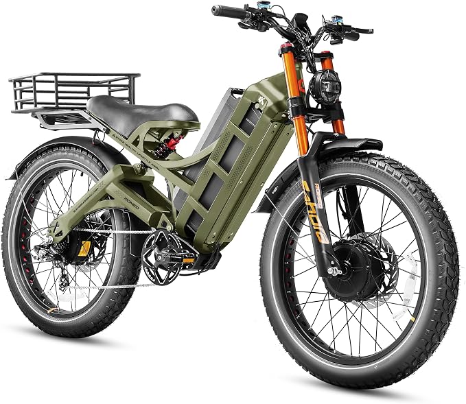 eAhora Romeo Pro 3 Peak 6000W Electric Bike for Adults 52Mph