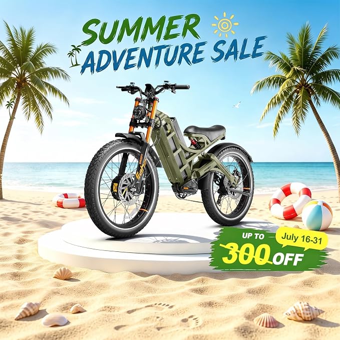 eAhora Romeo Pro 3 Peak 6000W Electric Bike for Adults 52Mph